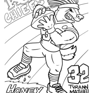 Kansas city chiefs coloring pages printable for free download