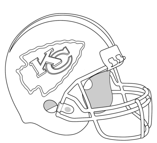 Patrick mahomes coloring pages kc chiefs helmet