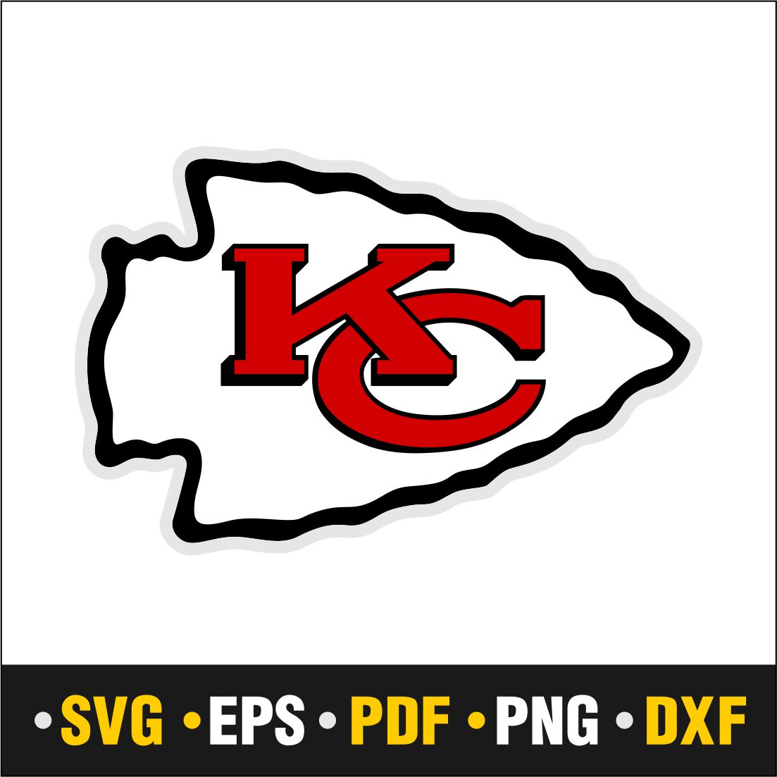 Kansas city chiefs svg pdf png dxf eps