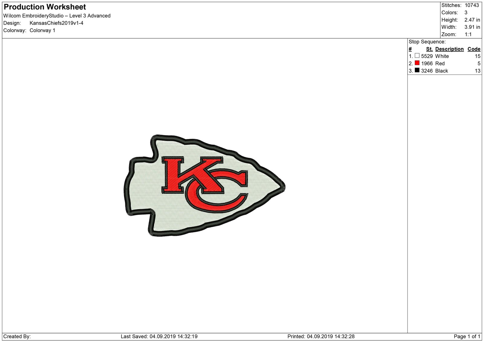 Free kansas city chiefs embroidery design and applique files