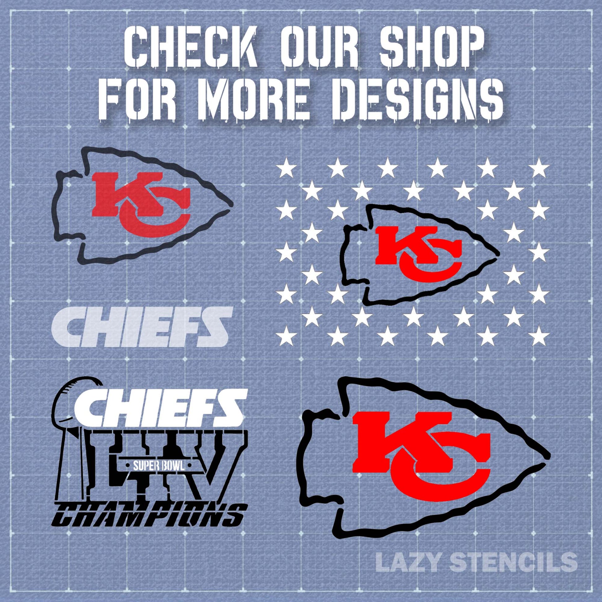 Kansas city chiefs stencil