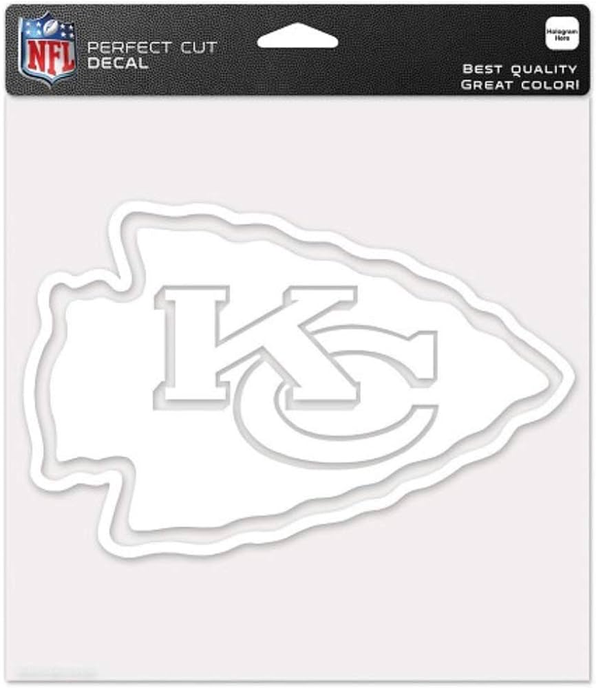 Wincraft nfl kansas city chiefs wcr perfect cut decals x sports fan decals sports outdoors