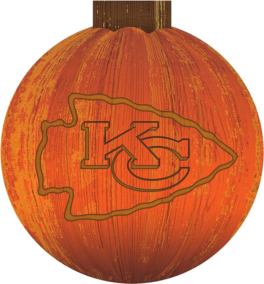 Kansas city chiefs pumpkin sign sports outdoors