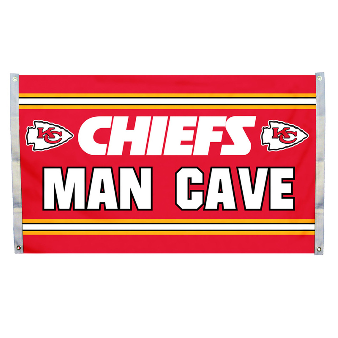 Kansas city chiefs man cave flag x