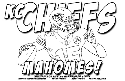 Kansas city chiefs coloring pages printable for free download