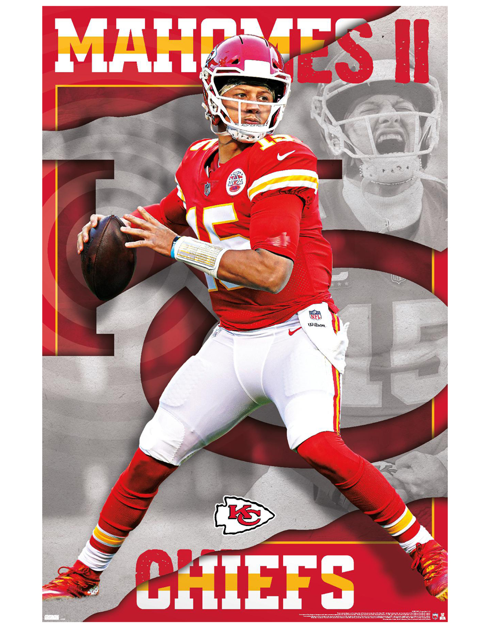 Nfl kansas city chiefs patrick mahomes poster