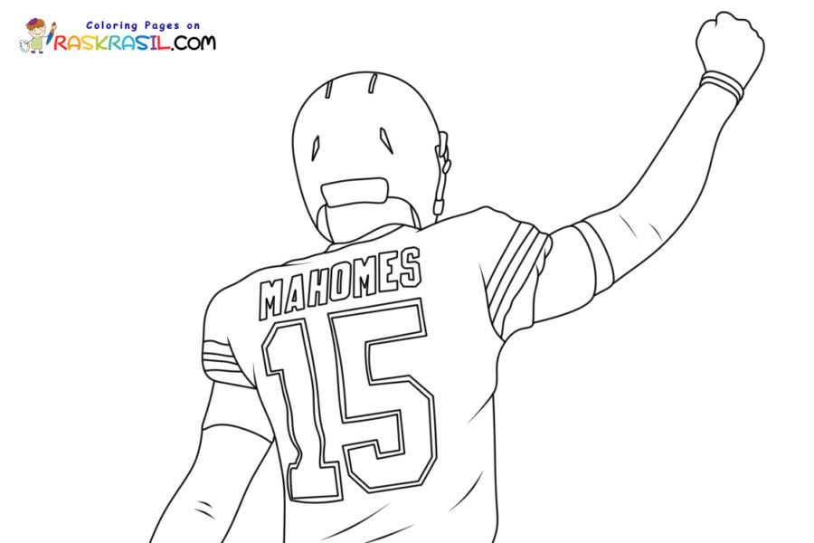 Patrick mahomes coloring pages