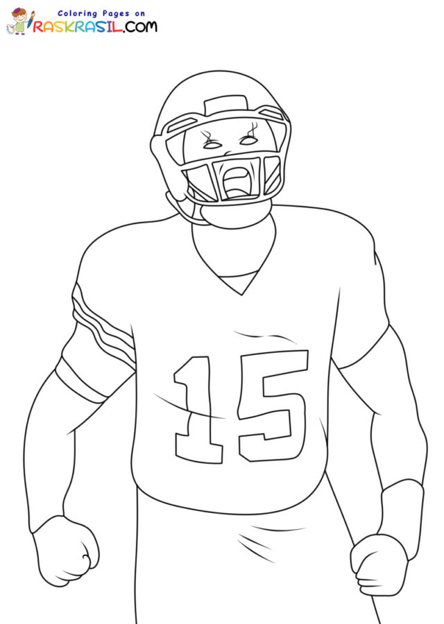 Patrick mahomes coloring pages