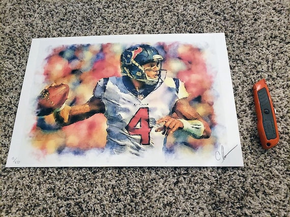 Patrick mahomes kansas city chiefs art print new rare limited to only prints signed and numbered by the artist