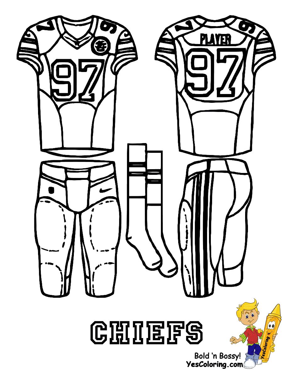 Kansas city chiefs coloring pages printable for free download