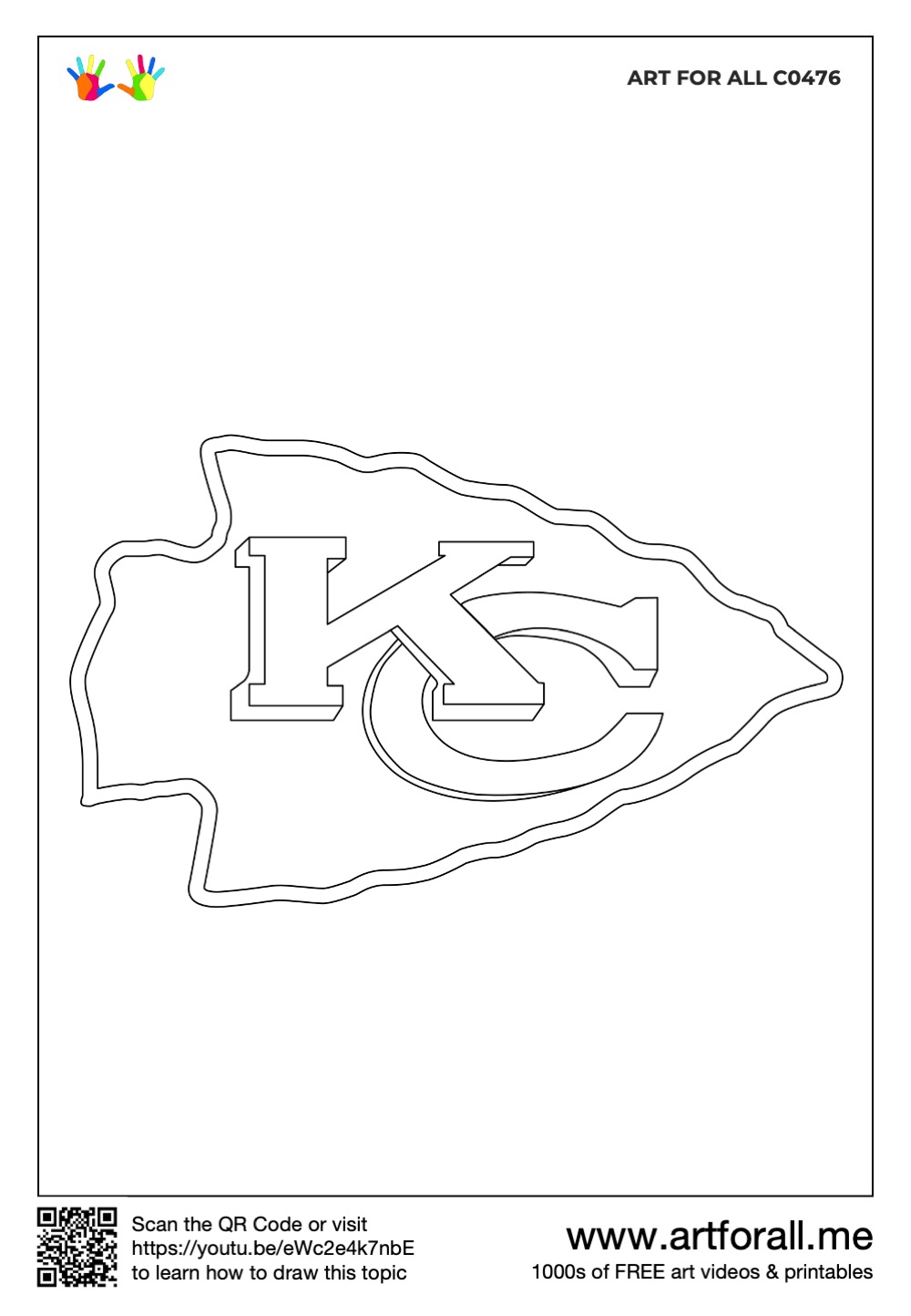 How to draw kansas city chiefs logo nfl team