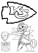 Kansas city chiefs coloring pages