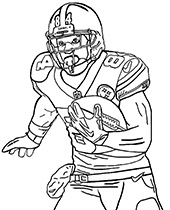 Nfl coloring pages american football