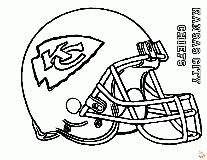 Kansas city chiefs coloring pages for kids