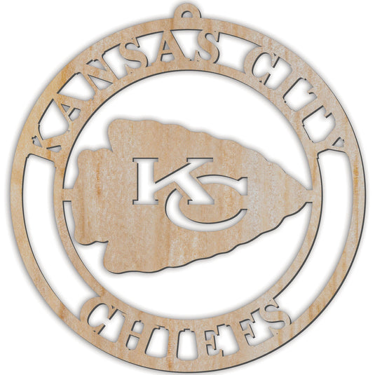 Kansas city chiefs luan logo cutout ornament â fan creations ga