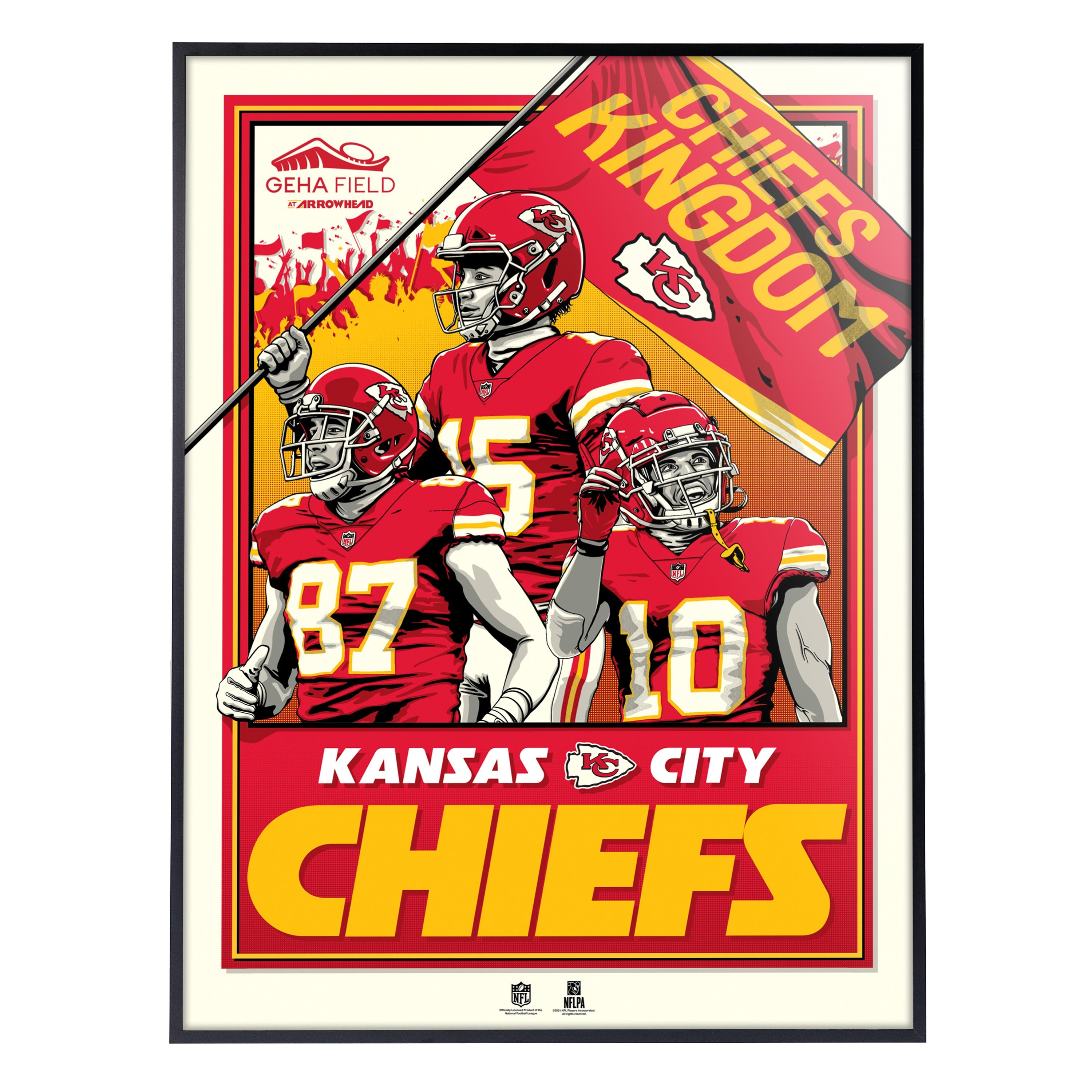 Kansas city chiefs kingdom x serigraph print â phenom gallery