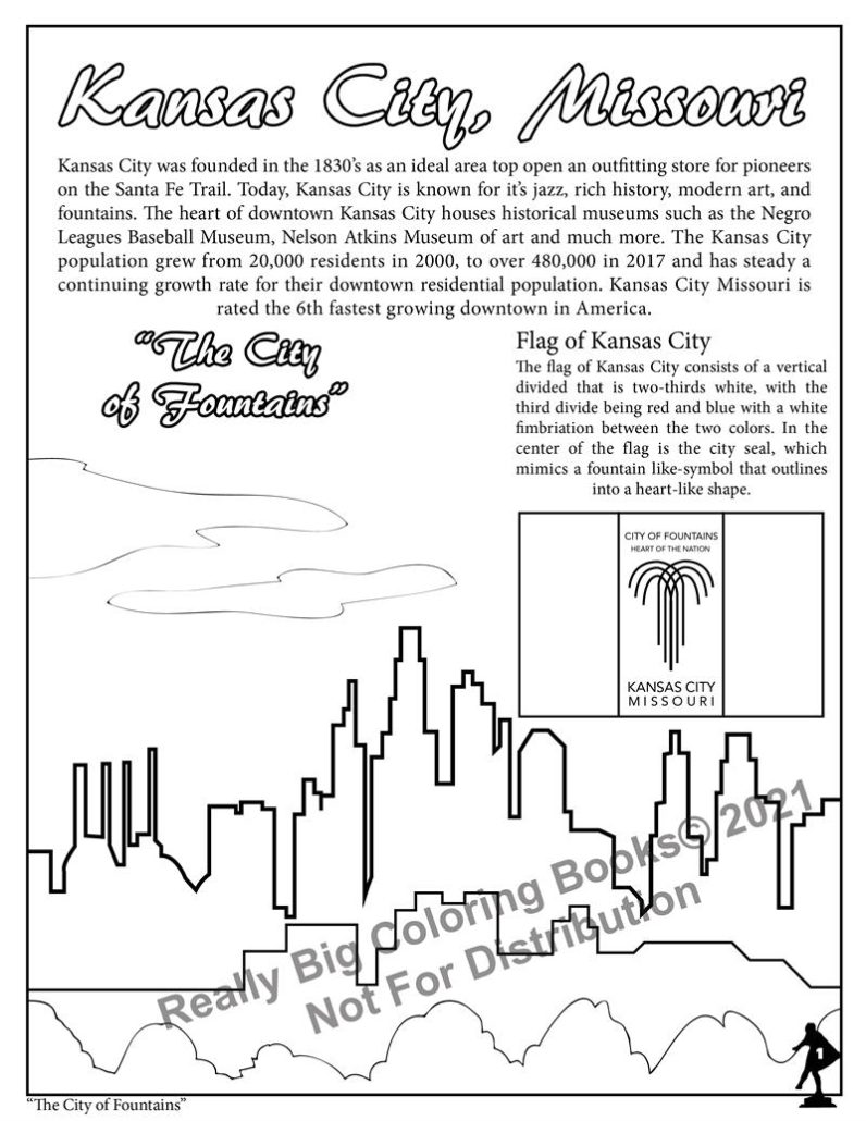 Coloring in kansas city coloring book