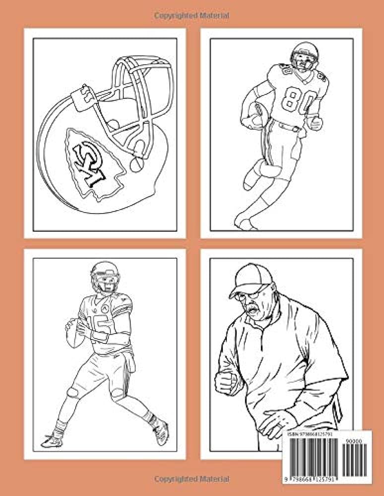 Kansas city chiefs coloring book excellent coloring books for adult unique colouring pages webb kian books