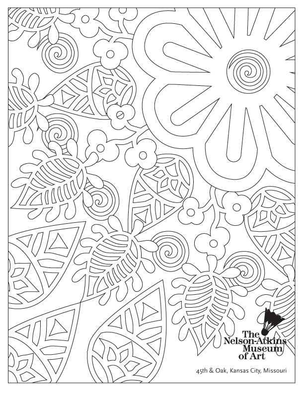 Coloring pages nelson atkins