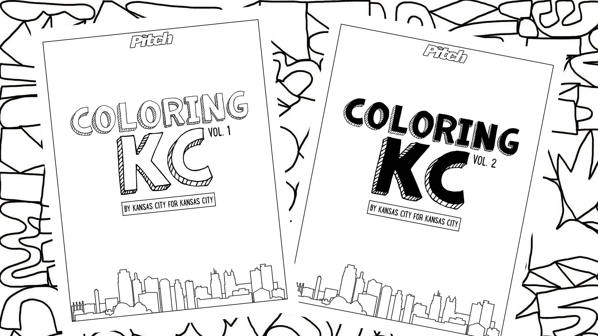 The pitch releases a digital coloring book made by over local artists