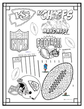 Kc chiefs coloring page kansas city football