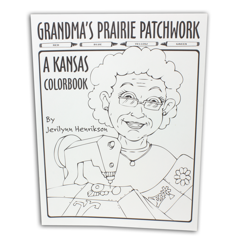 Grandmas prairie patchwork kansas color book prairie patchwork