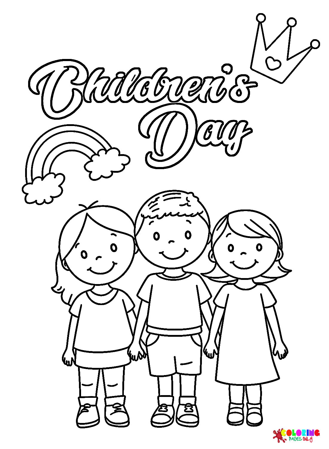 Childrens day coloring pages printable for free download