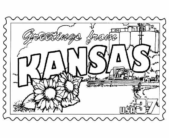 Printable kansas day coloring pages pdf