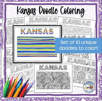 Kansas day coloring tpt