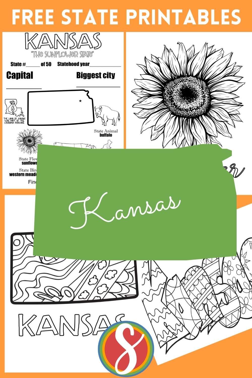 Free kansas coloring pages â stevie doodles