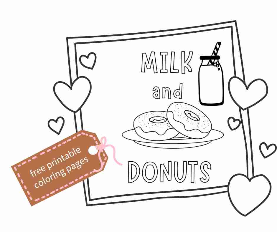 Cute donut coloring pages for celebrating national donut day