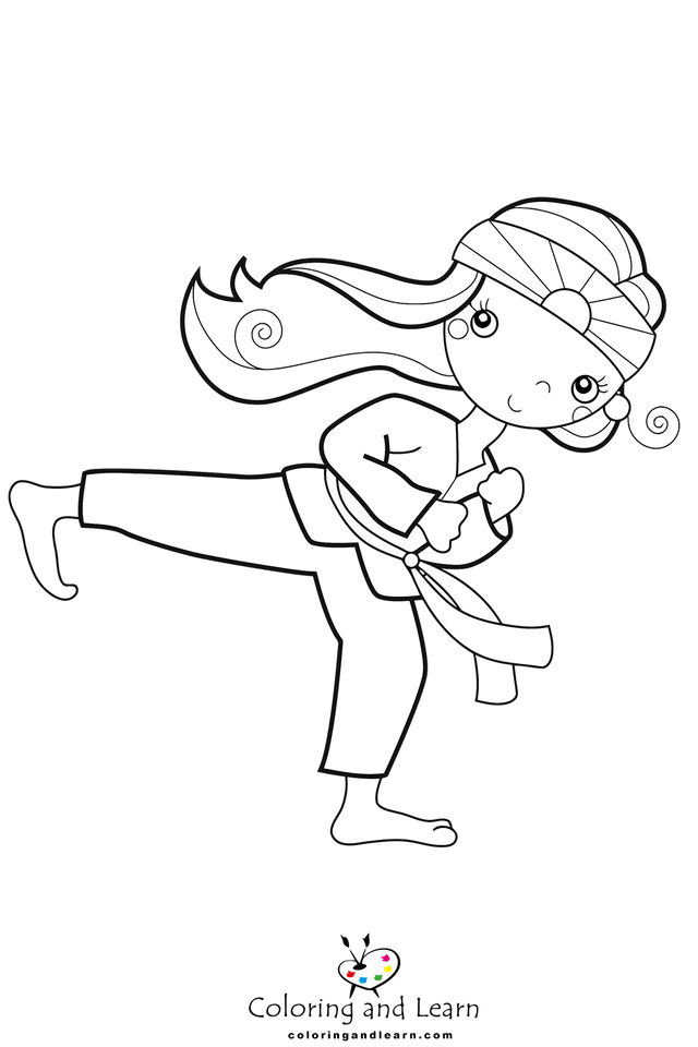 Karate coloring pages rcoloringpages