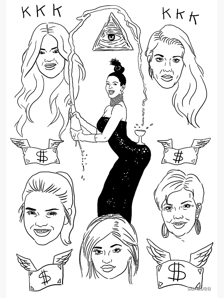 Kardashian illuminati greeting card by sarabea