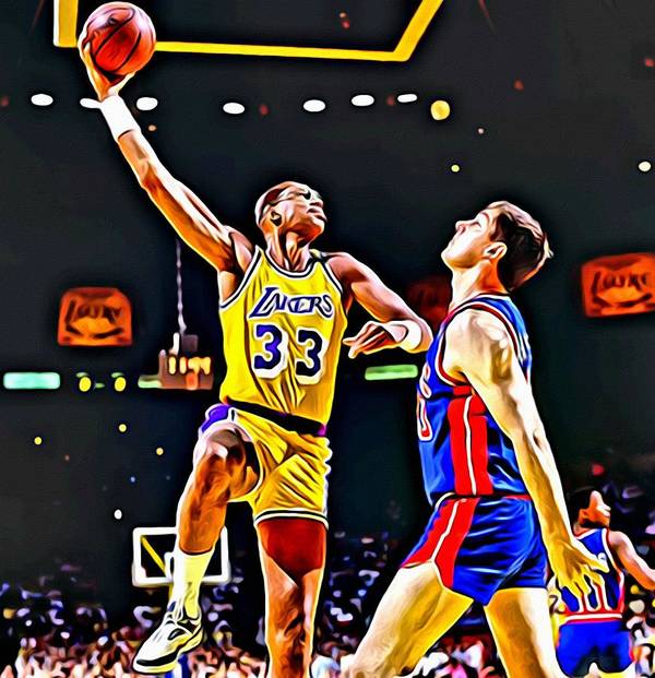 Kareem abdul jabbar poster by florian rodarte