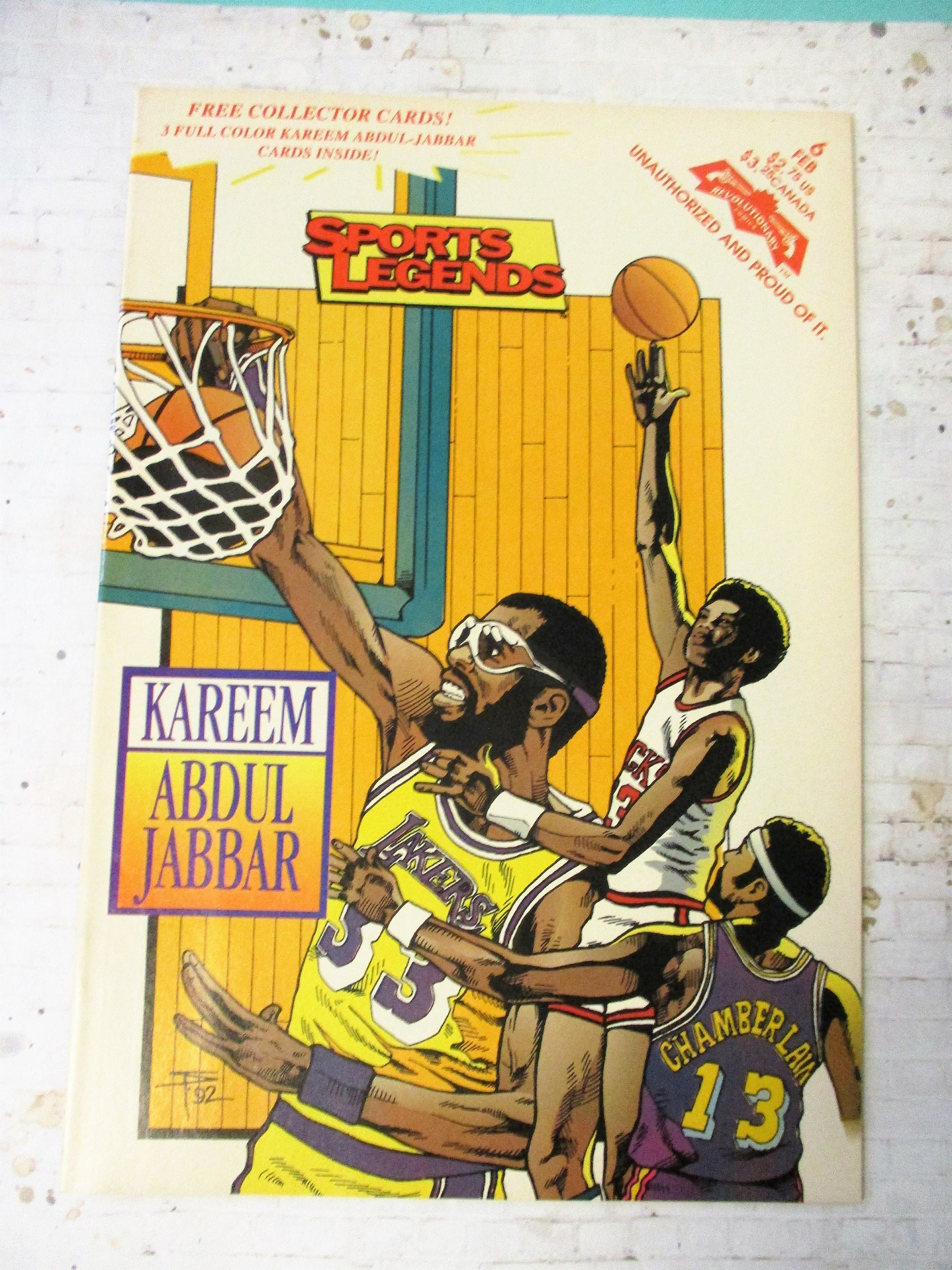 Kareem abdul jabbar sports legends vintage ic book revolutionary basketball cards