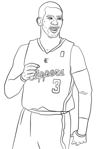 Chris paul coloring page free printable coloring pages