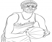 Kareem abdul jabbar coloring page printable