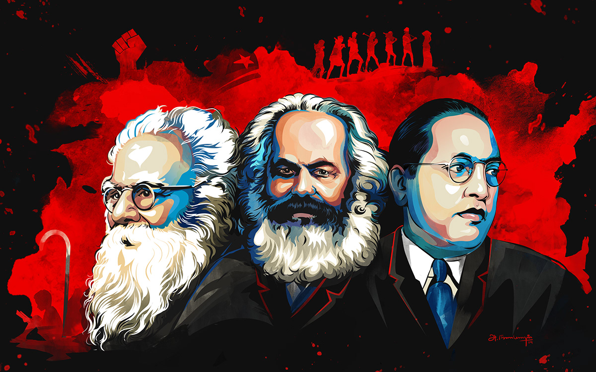 Karl marx dr br ambethkar periyar on