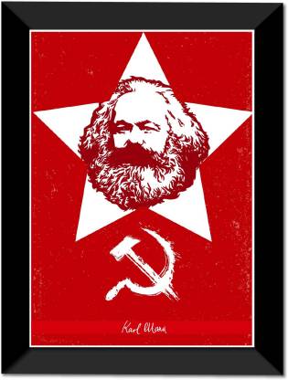 Karl marx wall poster frame fine art print