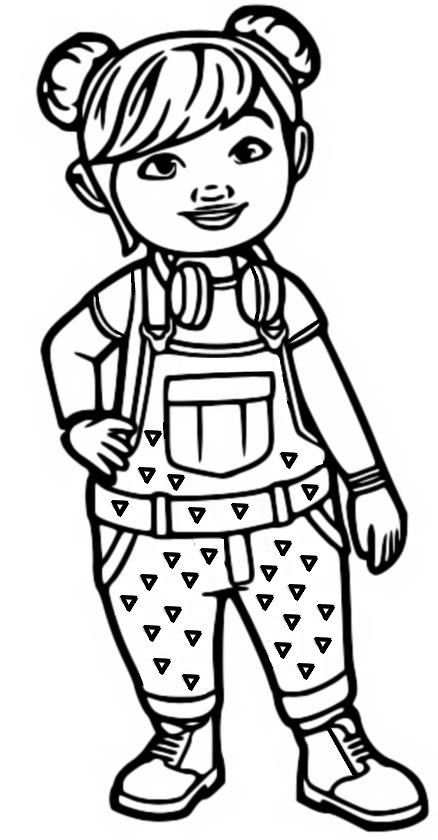 Coloring page karmas world switch