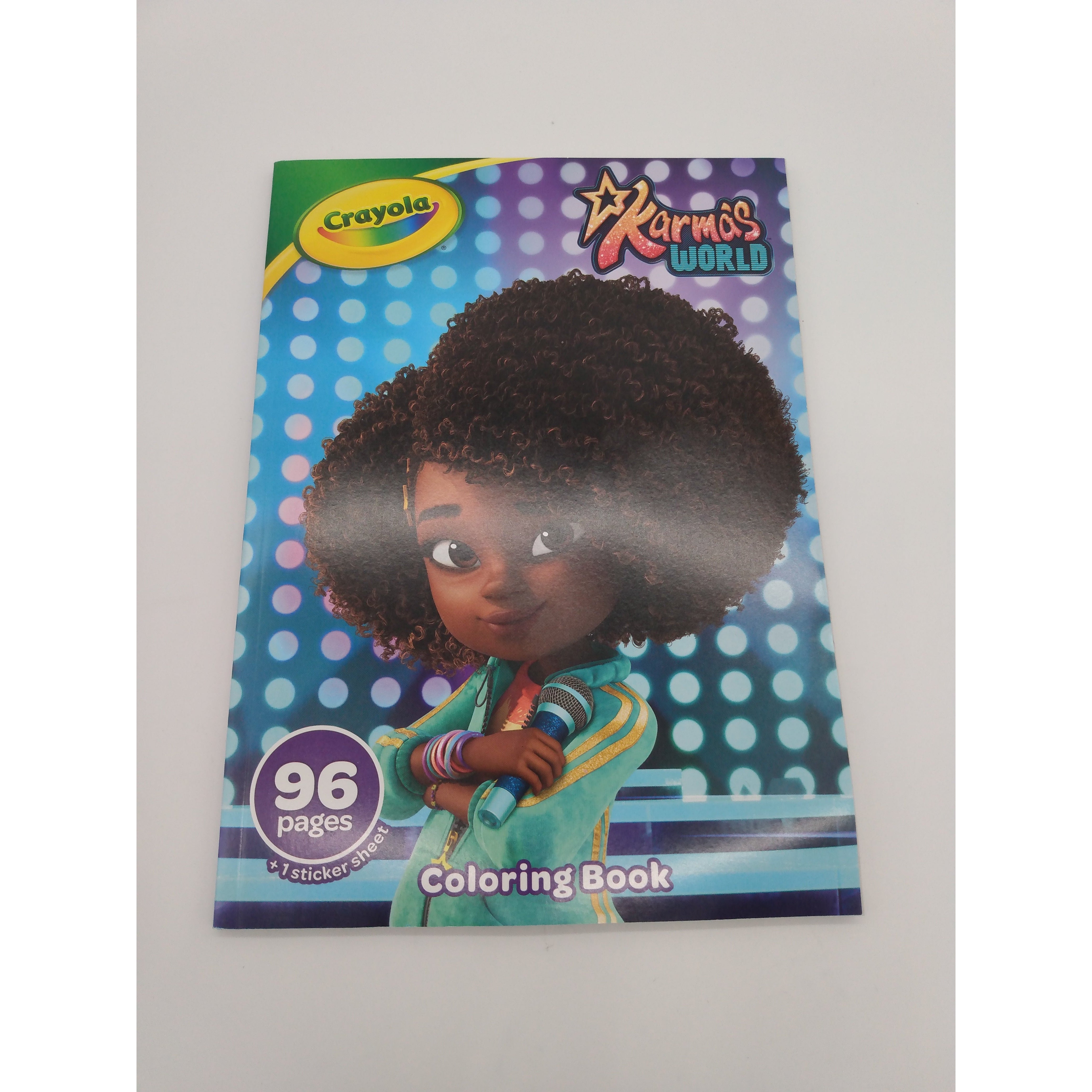 Crayola karmas world coloring book with stickers pgs