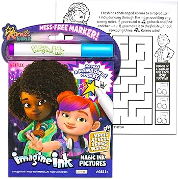 Nickelodeon karmas world coloring and activity book set