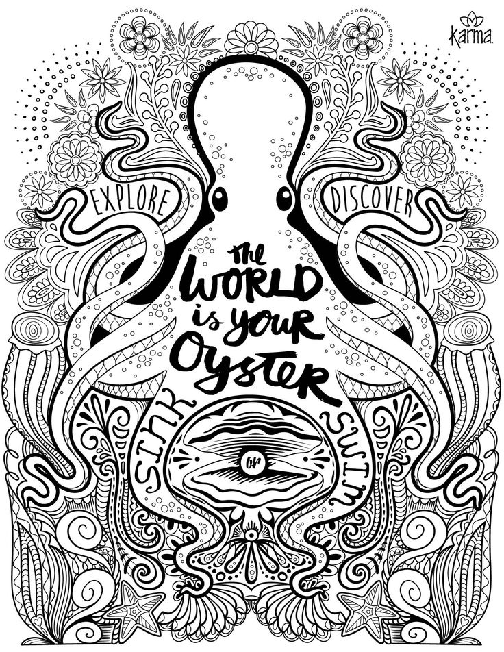 Octopus free and printable coloring page by karma gifts coloring pages octopus coloring page printable adult coloring pages