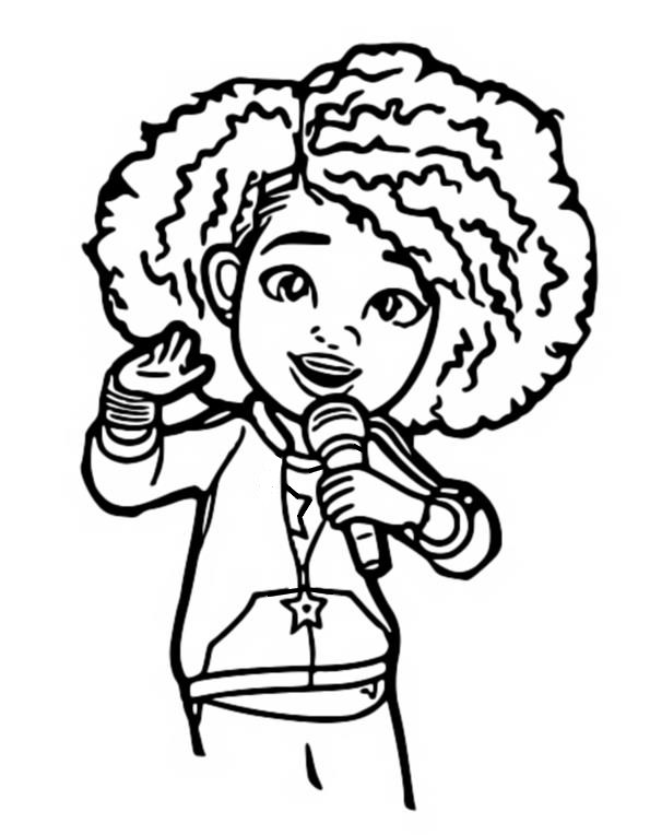 Coloring page karmas world karma is singing