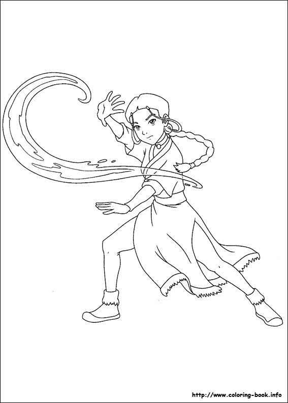 Avatar the last airbender coloring picture