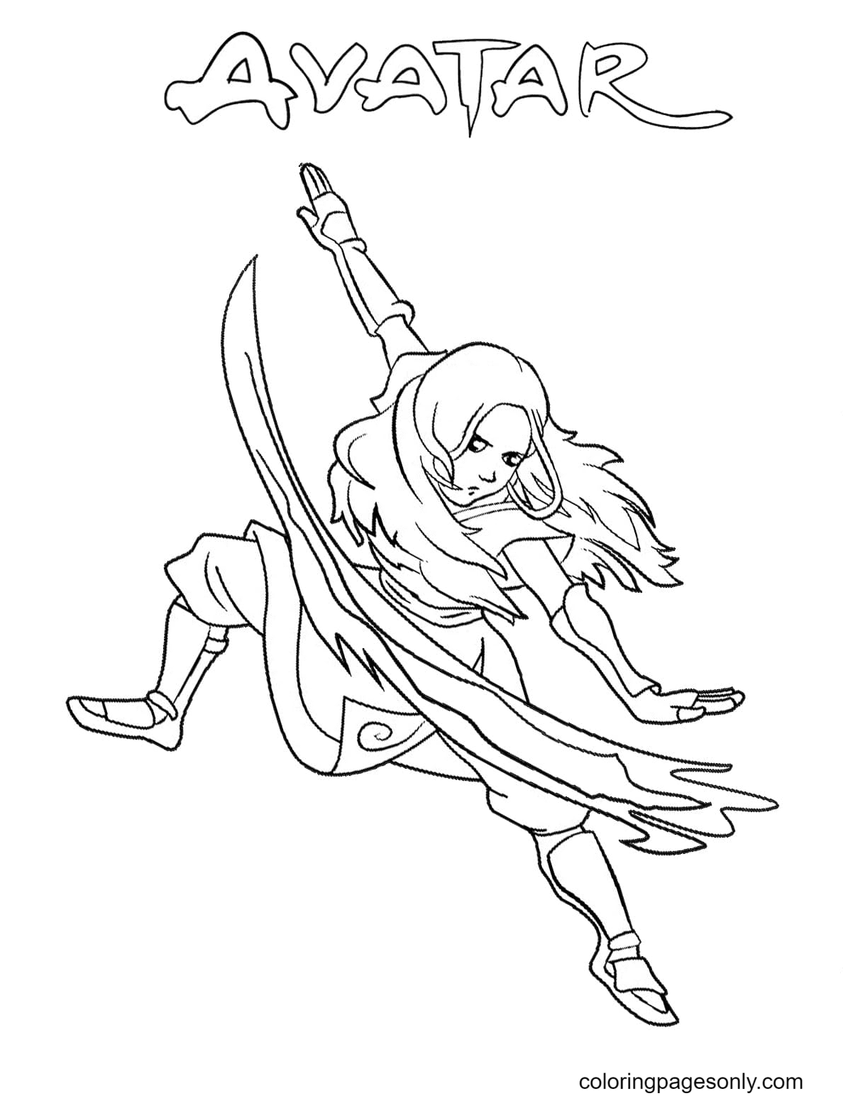 Avatar coloring pages printable for free download