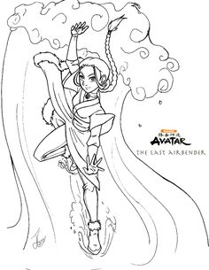 Avatar coloring pages ideas coloring pages avatar anime mermaid