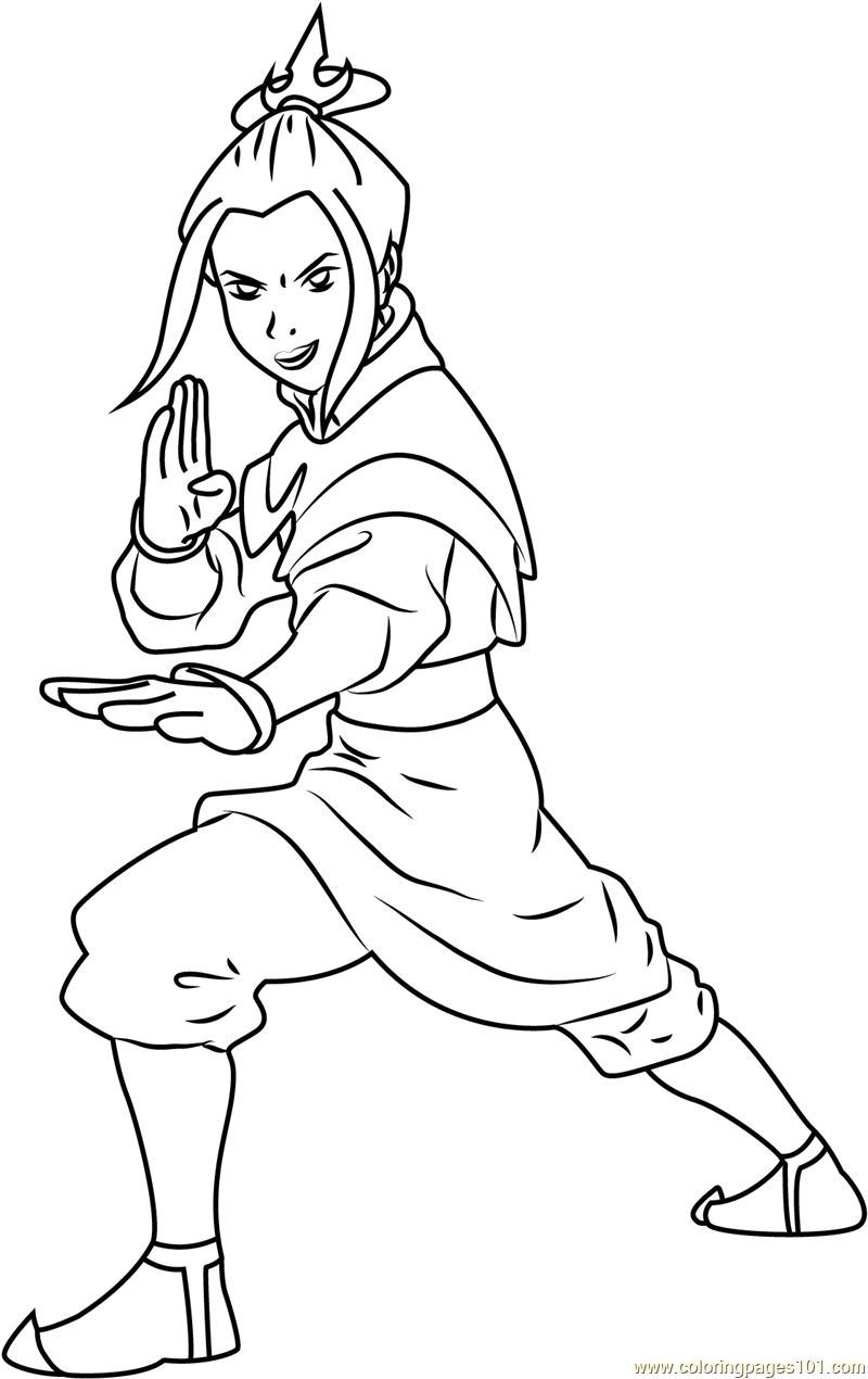 Katara coloring page for kids