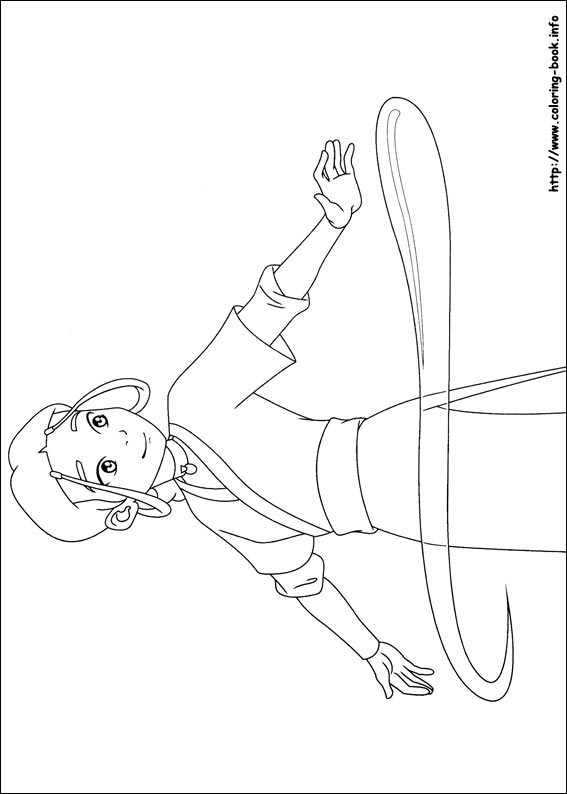 Avatar the last airbender coloring picture