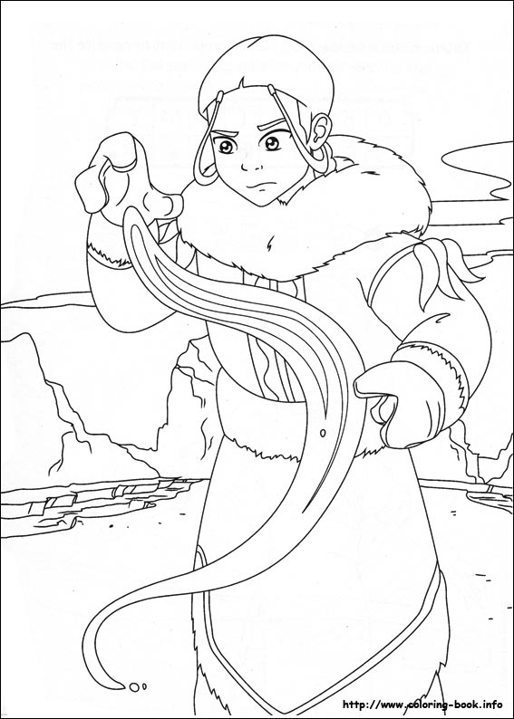 Avatar the last airbender coloring picture